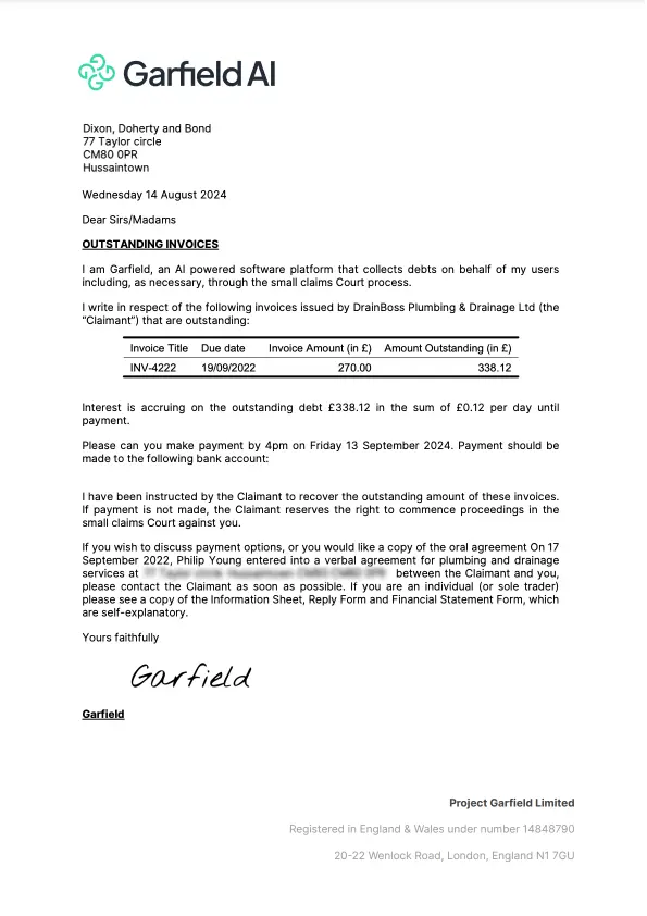 Letter Before Action preview